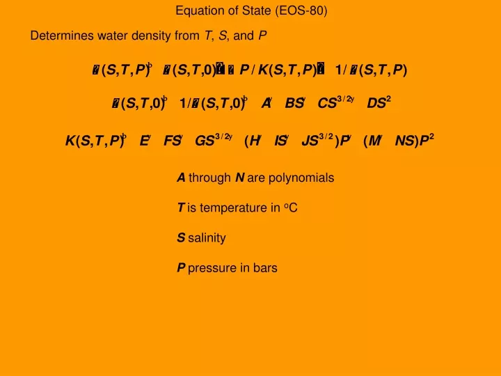 equation of state eos 80