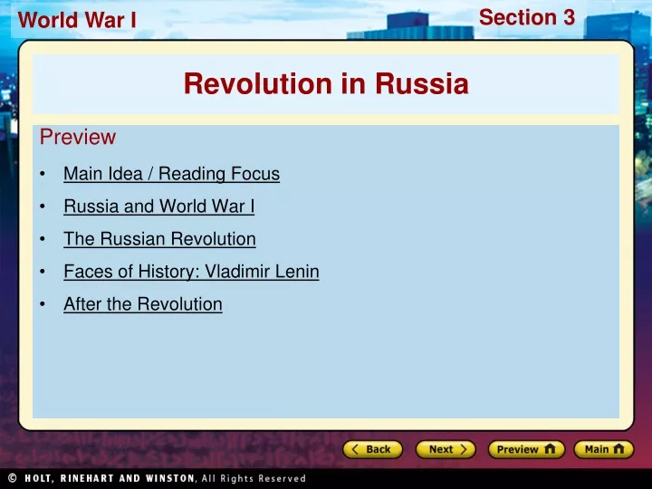 preview main idea reading focus russia and world