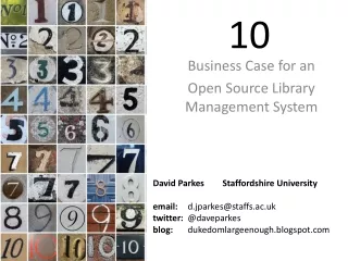 Business Case for an  Open Source Library Management System