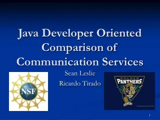 Java Developer Oriented Comparison of Communication Services