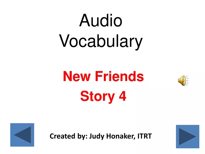 audio vocabulary