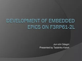Development of Embedded EPICS on F3RP61-2L