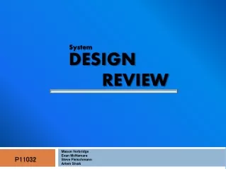 Design                Review