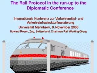The Rail Protocol in the run-up to the Diplomatic Conference