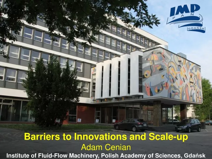 barriers to innovations and scale up adam cenian