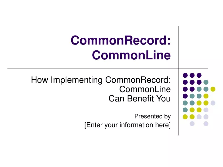 commonrecord commonline