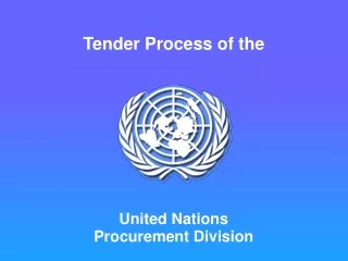 Tender Process of the