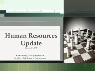 Human Resources Update (January 24, 2011)