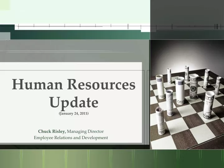 human resources update january 24 2011