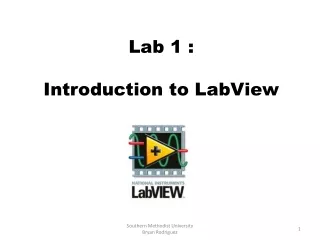 Lab 1 :  Introduction to LabView