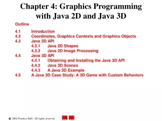 Chapter 4: Graphics Programming with Java 2D and Java 3D