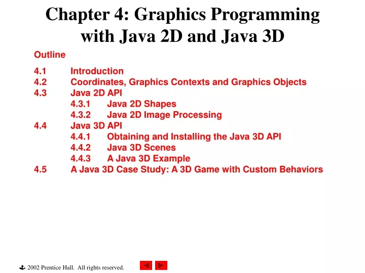 chapter 4 graphics programming with java 2d and java 3d