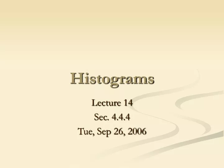 histograms