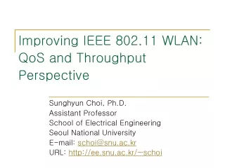 Improving IEEE 802.11 WLAN: QoS and Throughput Perspective