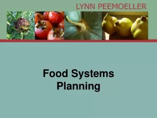 Food Systems Planning