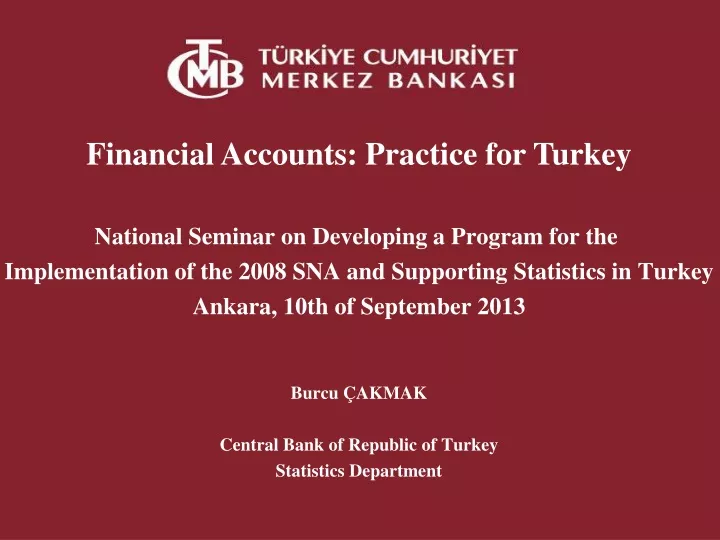 financial accounts practice for turkey national