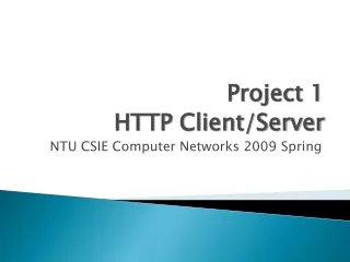 NTU CSIE Computer Networks 2009 Spring