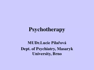 Psychotherapy