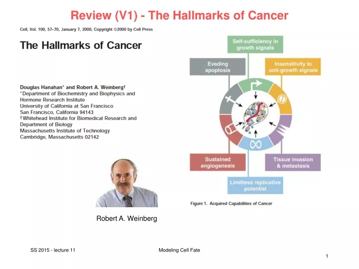 review v1 the hallmarks of cancer