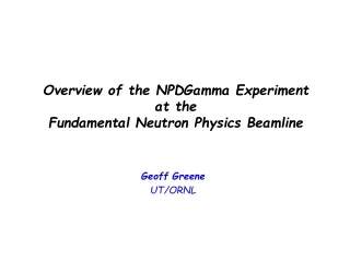 Overview of the NPDGamma Experiment at the Fundamental Neutron Physics Beamline