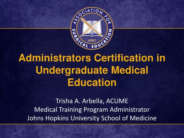 administrators certification in undergraduate