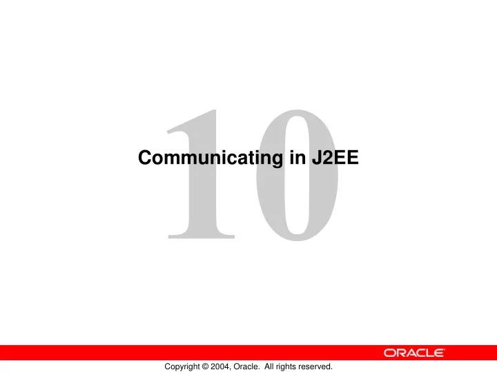 communicating in j2ee