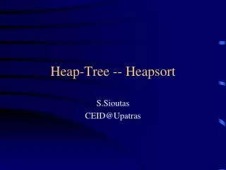Heap-Tree -- Heapsort
