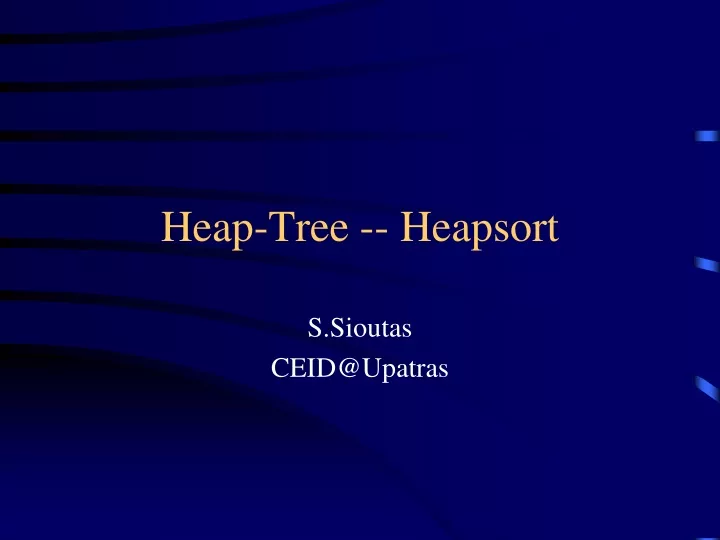 heap tree heapsort