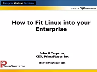 How to Fit Linux into your Enterprise