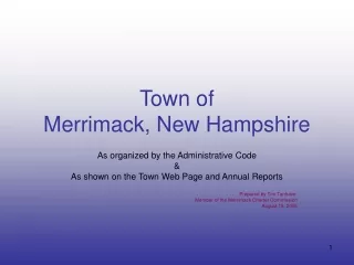 Town of Merrimack, New Hampshire