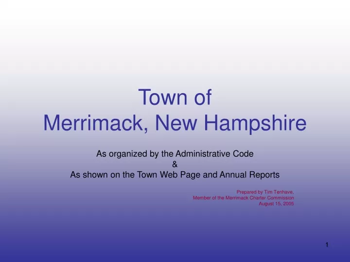 town of merrimack new hampshire