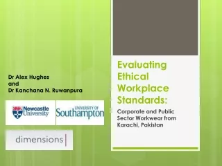Evaluating Ethical Workplace Standards: