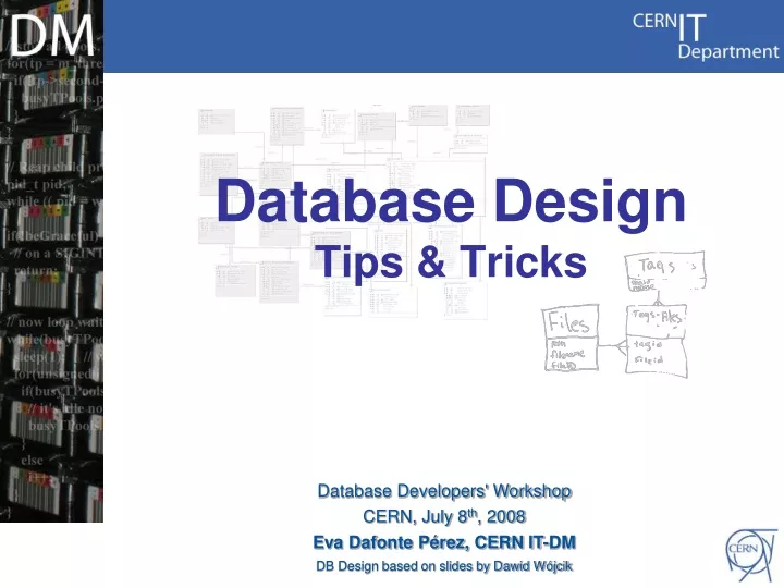 database design tips tricks
