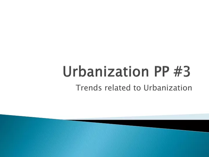 urbanization pp 3