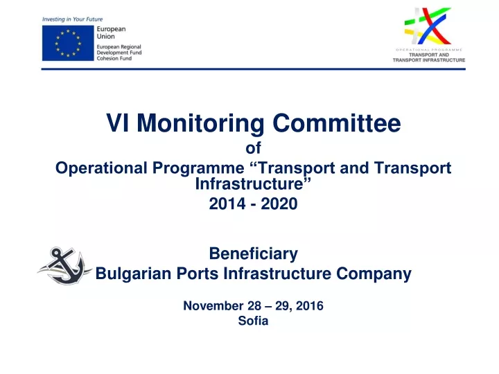 vi monitoring committee of operational programme