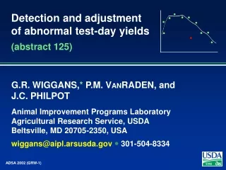 Detection and adjustment of abnormal test-day yields