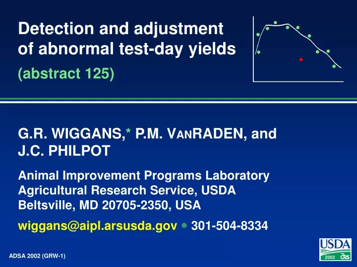 detection and adjustment of abnormal test day yields