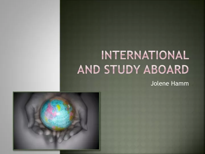 international and study aboard