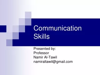 Communication Skills