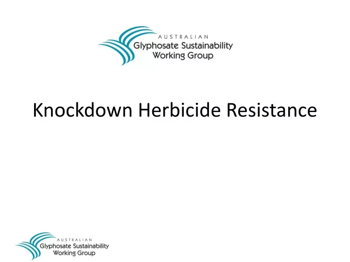 knockdown herbicide resistance
