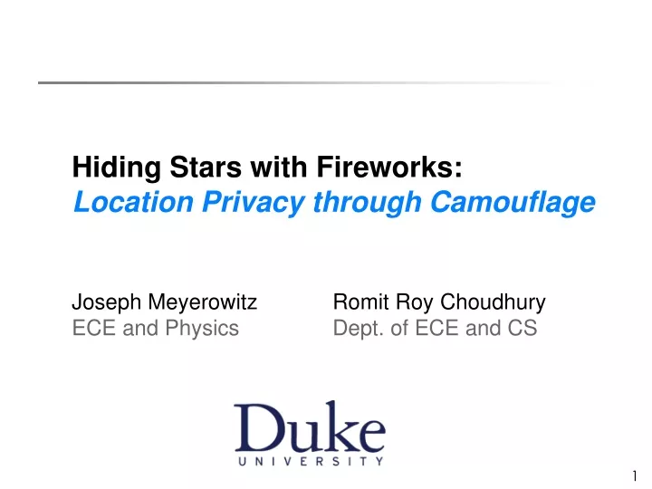hiding stars with fireworks location privacy
