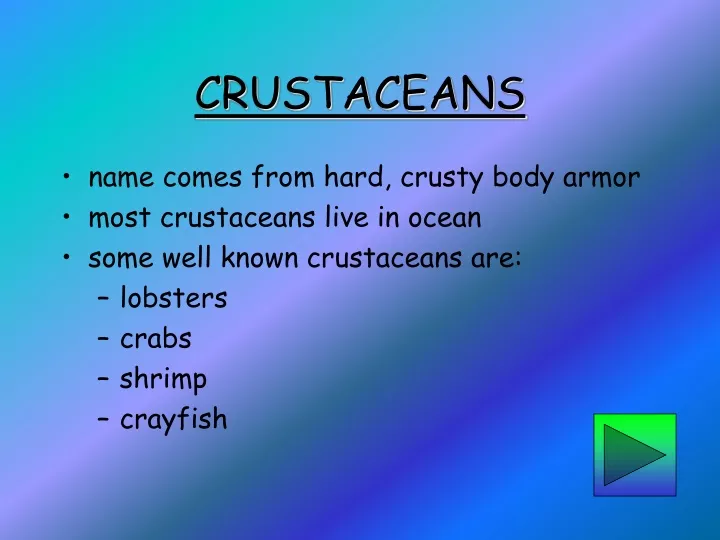 crustaceans