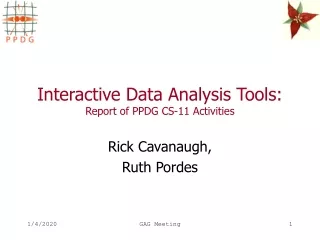 Interactive Data Analysis Tools: Report of PPDG CS-11 Activities