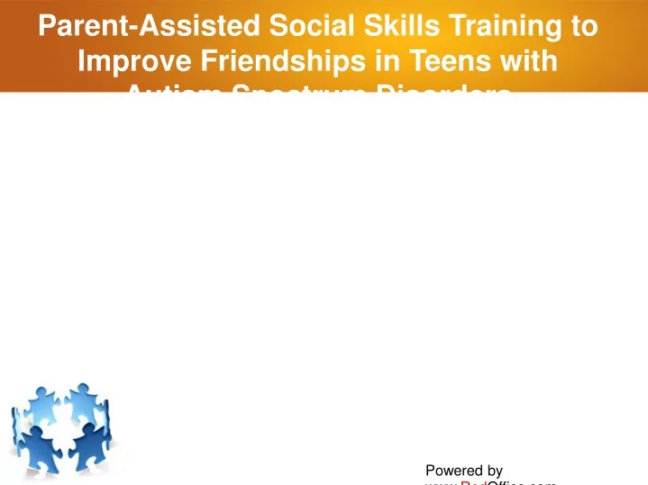 parent assisted social skills training to improve