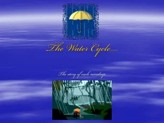 The Water Cycle….