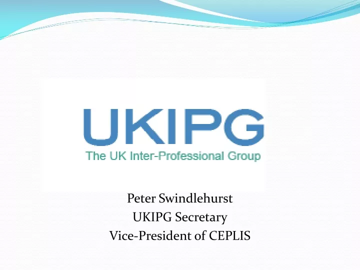 peter swindlehurst ukipg secretary vice president