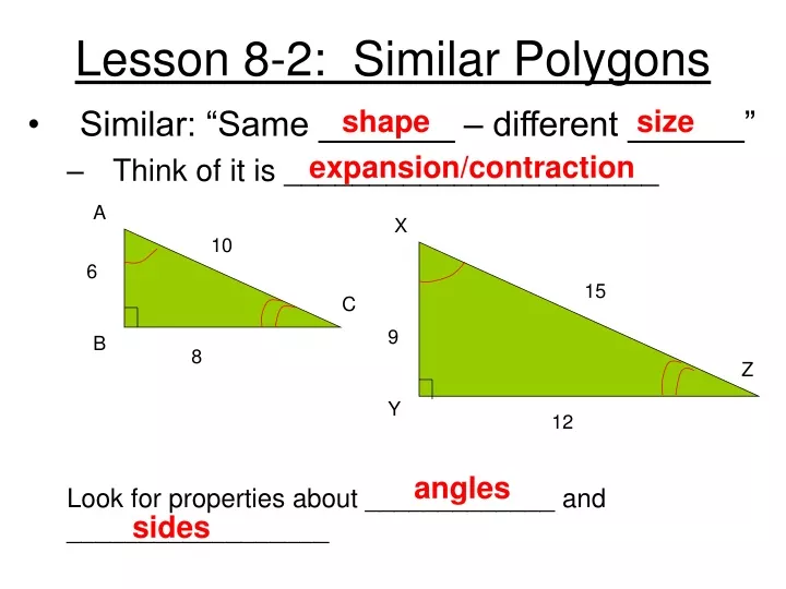 lesson 8 2 similar polygons