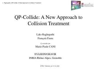 QP-Collide: A New Approach to Collision Treatment