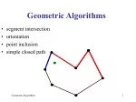 Geometric Algorithms - slide 1
