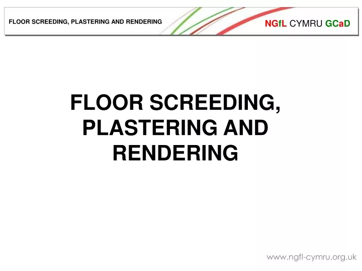 floor screeding plastering and rendering